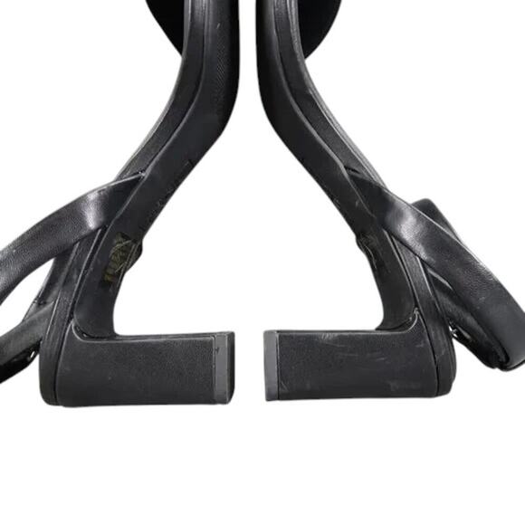 Nordstrom Shoes Womens 10 Sandals Block Heel Ankle Strap Dressy Career Black - Picture 10 of 16